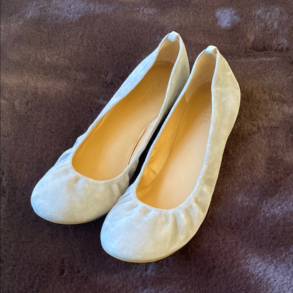 J. Crew Women's Light Grey Ballet Flats